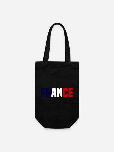 Frankreich im Gegensatz - Geschenkbeutel für Flaschen - Schwarz