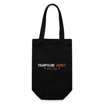 Trampoline addict - Gift Bag for Bottles - black - Front