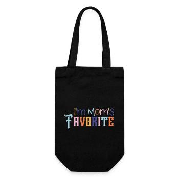 I'm Mom's Favorite Fun Family Sibling Rivalry - Gift Bag for Bottles - black - Front
