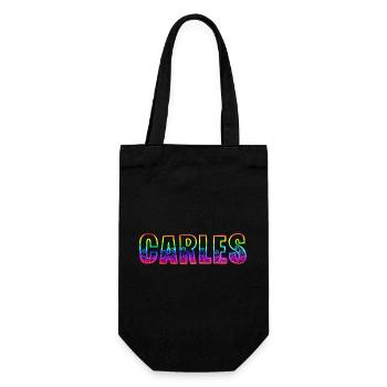 carles rs regenbogen - Geschenkbeutel für Flaschen - Schwarz - Vorne