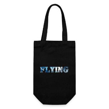 Flying - Geschenkbeutel für Flaschen - Schwarz - Vorne