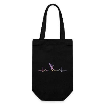 Figure Skating Ice Skating Figure Skating - Gift Bag for Bottles - black - Front