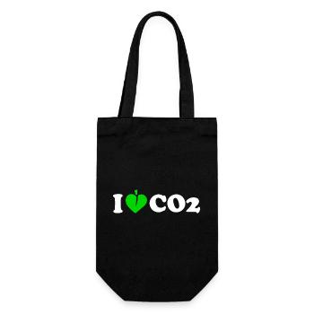 I love co2 - Gift Bag for Bottles - black - Front