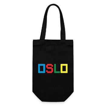 OSLO Norway Norwegen - Geschenkbeutel für Flaschen - Schwarz - Vorne
