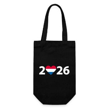 J’aime Pays-Bas 2026, Pays-Bas 2026 - Sac à bouteille - noir - Devant