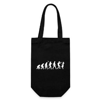 Vintage Evolution - Line Dance - Geschenk - Geschenkbeutel für Flaschen - Schwarz - Vorne