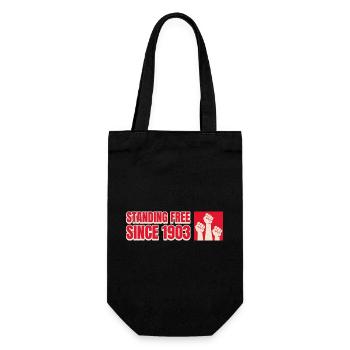 Standing Free Since 1903 - Gift Bag for Bottles - black - Front
