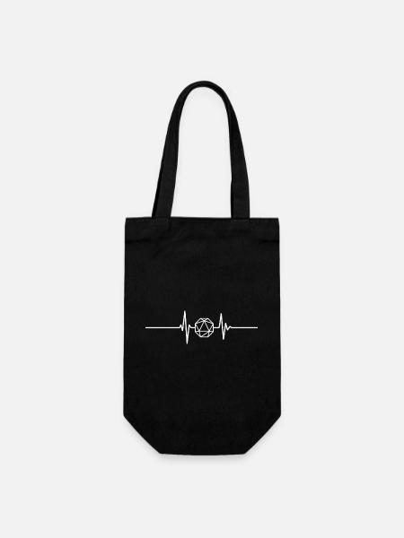 Cube de Stylo & Paper Battement de cœur - Sac à bouteille - noir
