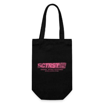Original Vintage Scooterist - Geschenkbeutel für Flaschen - Schwarz - Vorne