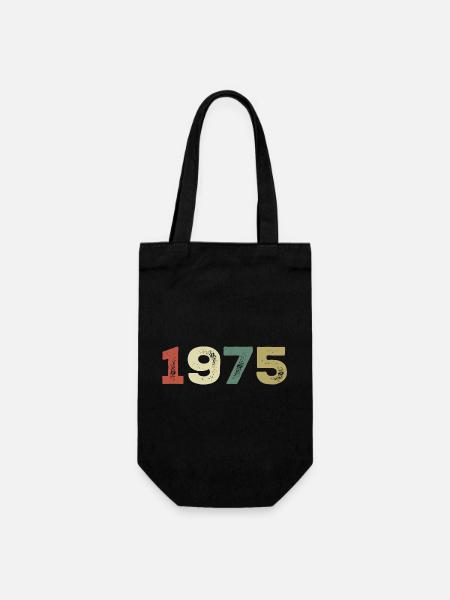 1975 Jahrgang 1975 - Geschenkbeutel für Flaschen - Schwarz
