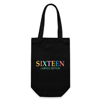 16. Geburtstag Limited Edition Vintage - Geschenkbeutel für Flaschen - Schwarz - Vorne