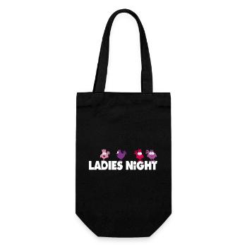 Ladies Night - JGA - Junggesellinnenabschied - Geschenkbeutel für Flaschen - Schwarz - Vorne