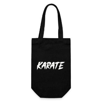 Karate - Geschenkbeutel für Flaschen - Schwarz - Vorne