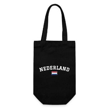 Drapeau des Pays-Bas Blanc - Sac à bouteille - noir - Devant