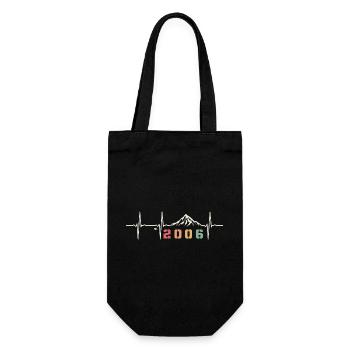 Vintage Quote 20 Years Twenties Party 2006 - Gift Bag for Bottles - black - Front
