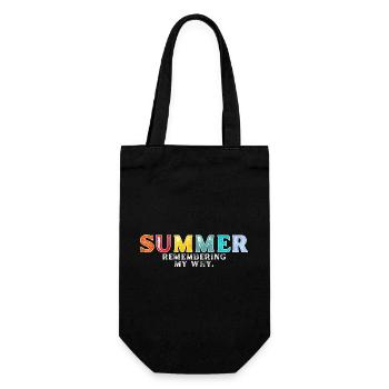 Funny Summer Break Quote Remembering My Why - Sac à bouteille - noir - Devant