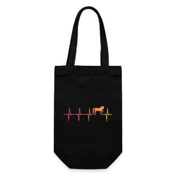 Sunset Horse Heartbeat Horses - Gift Bag for Bottles - black - Front