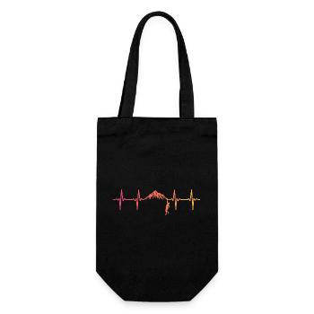 Kletternder Sunset Heartbeat Climber - Geschenkbeutel für Flaschen - Schwarz - Vorne