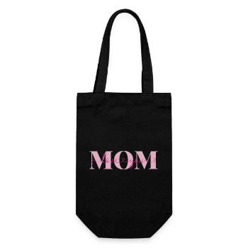 Love you Mom Declaration of Love Mother Love Mama - Gift Bag for Bottles - black - Front