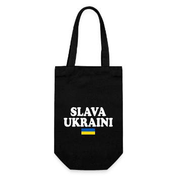 Slava ukraini - Gift Bag for Bottles - black - Front