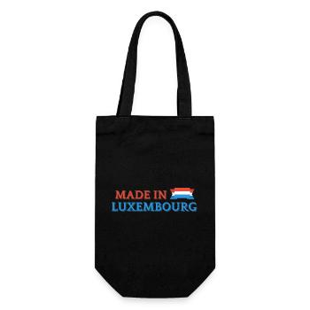 Made in Luxembourg, Luxembourg pride - Gift Bag for Bottles - black - Front