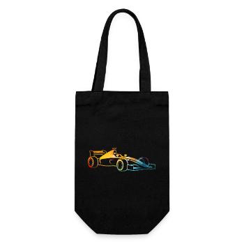 Race car - Gift Bag for Bottles - black - Front