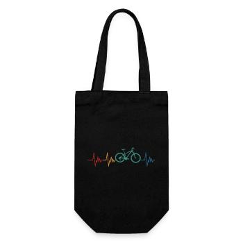Bicycle Heartbeat Cycling - Gift Bag for Bottles - black - Front
