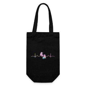 Figure Skating Ice Skating Figure Skating - Gift Bag for Bottles - black - Front