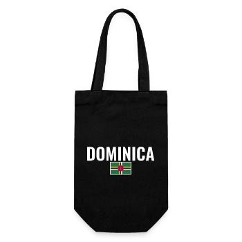 Dominica Dominican Flag - Gift Bag for Bottles - black - Front