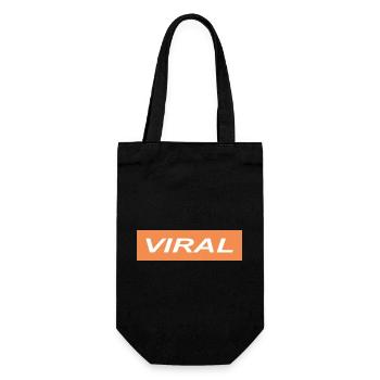 VIRAL - Geschenkbeutel für Flaschen - Schwarz - Vorne