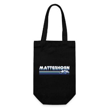 Matterhorn Design – The landmark of the Alps - Gift Bag for Bottles - black - Front