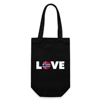 Norway - Love - Norge - Liebe - Norwegen - Gift Bag for Bottles - black - Front