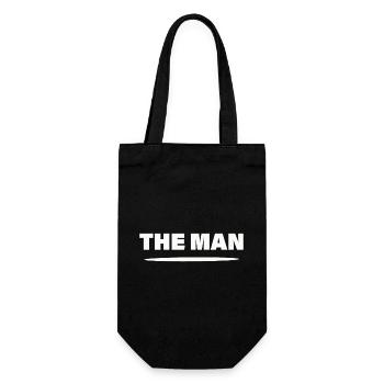 THE MAN - Geschenkbeutel für Flaschen - Schwarz - Vorne