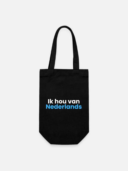 J’adore le néerlandais - Sac à bouteille - noir