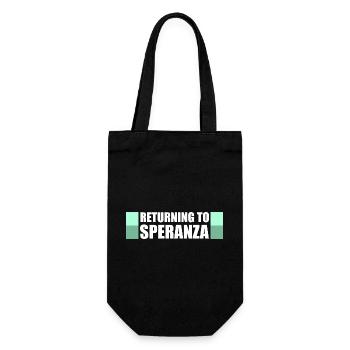Back to Speranza Funny Gaming Loot - Gift Bag for Bottles - black - Front
