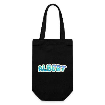 Albert als Beruf - Geschenkbeutel für Flaschen - Schwarz - Vorne