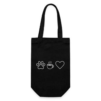 Cœur de Café Paw - Sac à bouteille - noir - Devant