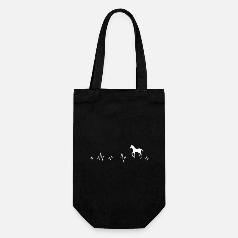 Cheval chevaux - Sac à bouteille - noir