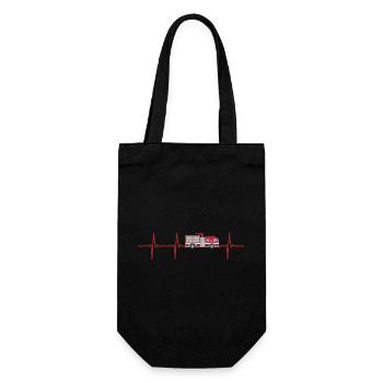 Pompier Heartbeat pompier - Sac à bouteille - noir - Devant