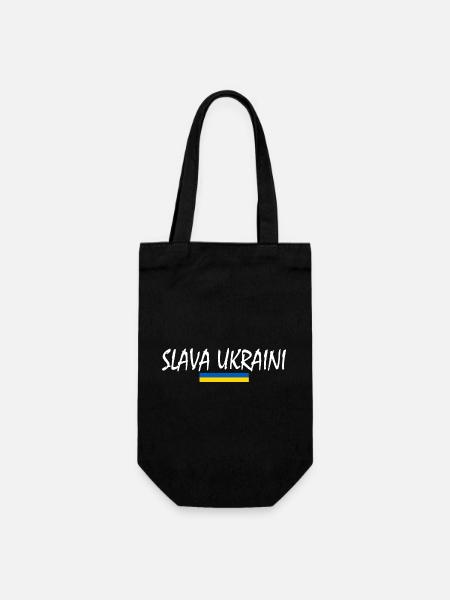 Slava ukraini - Sac à bouteille - noir