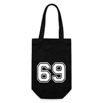 69 - Geschenkbeutel für Flaschen - Schwarz - Vorne