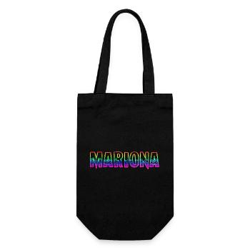 mariona rs regenbogen - Geschenkbeutel für Flaschen - Schwarz - Vorne