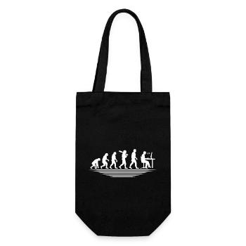Coffee Coding Evolution Coder Developer Nerd Coffe - Gift Bag for Bottles - black - Front