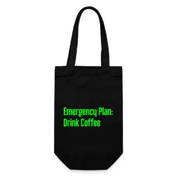 Coffee Contingency Plan - Gift Bag for Bottles - black - Front