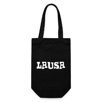 Lausa - Lauser - frech, Austrian dialect - Gift Bag for Bottles - black - Front
