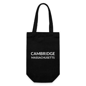 Cambridge Massachusetts USA - Gift Bag for Bottles - black - Front