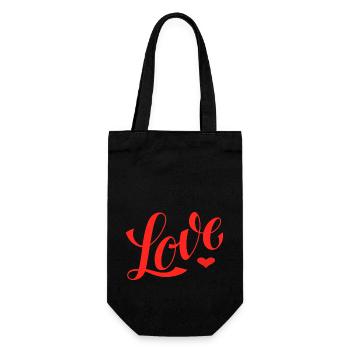 Love - Conçu par KissingLetters - Sac à bouteille - noir - Devant