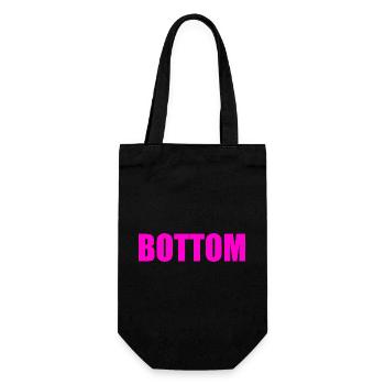 Bottom - Gift Bag for Bottles - black - Front