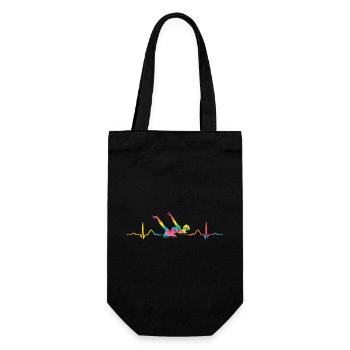 Synchronschwimmen Team Artistic Swim - Geschenkbeutel für Flaschen - Schwarz - Vorne