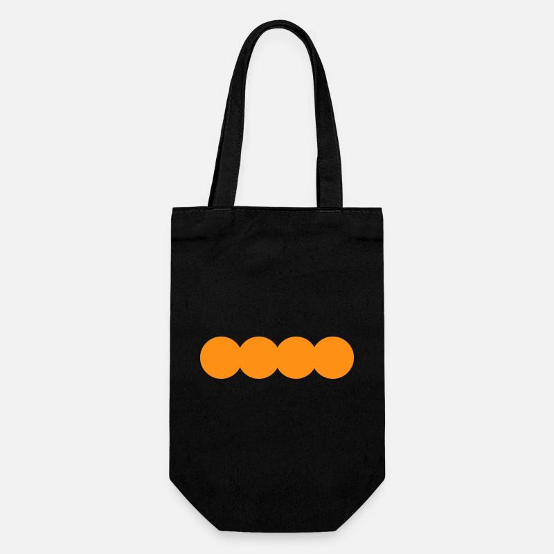 Simple Circle - Gift Bag for Bottles - black